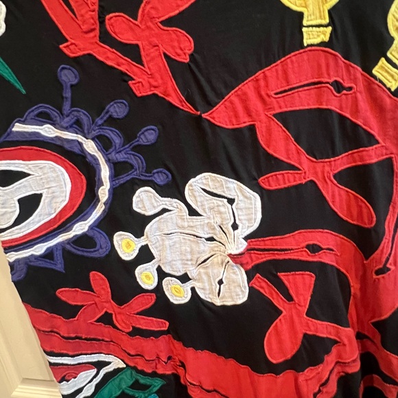 Desigual Women's Black and Red Embroidered Dress - Picture 2 of 9